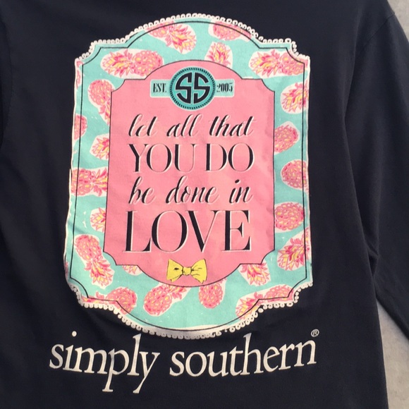 SIMPLY SOUTHERN Soft Comfy Long Line Long Sleeve Graphic Tee - Picture 4 of 14